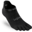 Injinji Run Original Weight No Show Xtralife Socks - Mens, Black, Small, 202110-BLK-S
