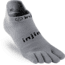 Injinji Run Original Weight No Show Xtralife Socks - Mens, Gray, Small, 202110-GRY-S