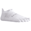 Injinji Run Original Weight No Show Xtralife Socks - Mens, White, Small, 202110-WHT-S