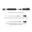 Inka Mobile Clip Pen and Stylus,Black IMPC-06-R7