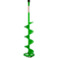 ION Turbo Auger Bit, 8in, Steel, Green/Black, 8-Inch, 41425