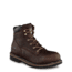 Irish Setter Farmington 83604 Mens Boot w/ Safety Toe, 6 in Height, Dark Brown Worn Saddle Leather, D Medium Width, Brown, 9.5, 83604D 095