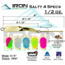 Iron Decoy Salty 4 Lure 3.5'', Gold/Chartreuse/Lblue/Hot Pink/Watermelon/Silver, 1/2 oz, Salty 4 G