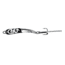 Iron Decoy Steely 2 Lure 2, Silver/Black White, 1/10 oz, Steely 2 SBW