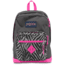 Jansport City Scout-Shady Gray / Fluorescent Pink