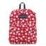 Jansport Superbreak Backpack-High Risk Red/White Sylvia Dot