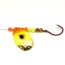 JB Lures Hot Flash Spinner Rig #3I-#4 Hook, Hammered, Gold/Chartreuse/Orange, 931