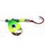 JB Lures Hot Flash Spinner Rig #3I-#4 Hook, Hammered, Nickel/Chartreuse/Green, 932