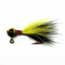 JB Lures Rabbit Hair Jig 1/32 oz, Yellow Black/Yellow Black, RH3211C