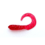 Jerry's Lures Assault Grub, 20, 2in, Red Mf ,Strawberry Red w/Silver Flake, 72038