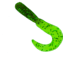 Jerry's Lures Assault Grub, 10, 3in, Motor Oil Green Mf, 73045