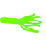 Jerry's Lures Mini Skirt Soft Bait, 20, 1 1/2in, Chartreuse, 81013
