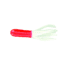 Jerry's Lures Mini Skirt Soft Bait, 20, 1 1/2in, Red/Pearl, 81057