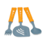 Jetboil Jetset Utensil Kit, Orange, UTN