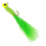 Johnson Beetle Bou Hard Bait, Marabou Jig, 1/16 oz, 2in / 5cm, Hook Size 1, 10 Hooks, Chartreuse, 1200228