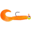Johnson Swimming Grubs Soft Bait, 1/4 oz, 3in / 8cm, Hook Size 2/0, 5 Hooks, Chartreuse-Orange, 1224218