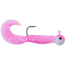 Johnson Swimming Grubs Soft Bait, 1/8 oz, 3in / 8cm, Hook Size 1, 5 Hooks, Pink/White, 1372005