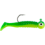 Johnson Swimming Paddletail Soft Bait, 1/4 oz, 2 1/8in / 5cm, Hook Size 2/0, 5 Hooks, Chartreuse-Green, 1430527