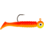 Johnson Swimming Paddletail Soft Bait, 1/4 oz, 2 1/8in / 5cm, Hook Size 2/0, 5 Hooks, Chartreuse-Orange, 1430528