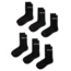 Jordan Jordan Everyday Crew Socks 6 Pairs in Black FZ2051-010, Black, M, unisex, 1015582190-00197597042558