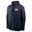 Jordan Mens Michigan Anorak Jordan Brand College 1/2-Zip Hooded Jacket in Blue 0JAT0CZDMWN-PTU, Blue, S, male, 1015865413-00198719931835
