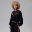 Jordan Womens Jordan Brooklyn Fleece Cropped Crew-Neck Sweatshirt in Black IM6975-010, Black, L, female, 1015945728-00198961992318