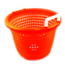 Joy Fish G Fish Small Plastic Basket With Handles, HD Orange, 14X12, BASKET-HANDYA1612-OR