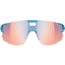 Julbo Aerospeed Sunglasses Cyan Blue/Blue Frame with zebra light RED Lenses, J5023412