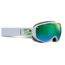 JULBO Atlas Ski Goggles,White/Green,Green Screen Polarized Cat 3 Lenses w/Multilayer Flash, Large 73991115