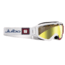 Julbo Orbiter Goggles, White/Blue/Red w/Zebra Light Double Spherical Lenses And A Light Gold Flash Treatment 72031114