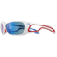 Julbo Pipeline Sunglasses; White/Blue/Red Frame w/  Polarized Blue Lenses 4289111