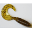 Kalins Fishing Kalin Lunker Grub, 3in, Pumpkin/Salt &amp; Pepper, 10/Pack, 3G10-695
