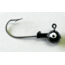 Kalins Fishing Kalin Roundhead Jig, 1/8oz, Size 1 Hook, Black, 10/Pack, RH18-7
