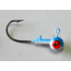 Kalins Fishing Kalin Roundhead Jig, 1/8oz, Size 1 Hook, Blue/White, 10/Pack, RH18-12