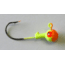 Kalins Fishing Kalin Roundhead Jig, 1/8oz, Size 1 Hook, Chartreuse/Orange, 10/Pack, RH18-1
