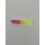 Kalin's Fishing Kalin Triple Threat Crappie Scrub TwinTail Soft Bait, 4, 1.75in, Bubble Gum/Chartreuse, TSC10-997