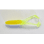 Kalin's Fishing Kalin Triple Threat Crappie Scrub TwinTail Soft Bait, 4, 1.75in, Lemon Meringue, TSC10-848