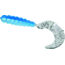 Kalin's Fishing Kalin Triple Threat Grub, 5, 2in, Blue/Sliver, 2TG10-814