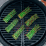 Kamado Joe Classic Joe Half Moon Cast Iron Cooking Grate, Black, Medium, KJ-HCICG