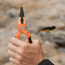 Kast King Gila Aluminum Straight Nose Plier, Burnt Orange, 7.5in, KKTATLSPLR8SALGIBTO