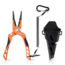 Kast King Gila Aluminum Straight Nose Plier, Burnt Orange, 7.5in, KKTATLSPLR8SALGIBTO