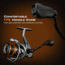 Kast King Kestrel 1000 SFS Carbon Body Spinning Reel, 6.2:1, 4.6oz, KKRLSPNKSSFS10GS