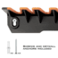 Kast King Patented V15 Vertical Fishing Rod Holder, Orange/Black, 2pc, KKTAROMRRV15BK2