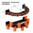 Kast King V10LS Spooling Station and Rod Rack, Orange/Black, KKTAROMRRV10LSOR