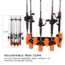 Kast King V10LS Spooling Station and Rod Rack, Orange/Black, KKTAROMRRV10LSOR