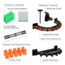 Kast King V10LS Spooling Station and Rod Rack, Orange/Black, KKTAROMRRV10LSOR