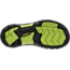 KEEN Big Kids Newport H2 Sandals, Black/Lime Green, 2, 1009965-505-2