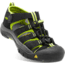 KEEN Little Kids Newport H2 Sandals, Black/Lime Green, 8, 1009942-505-8