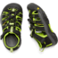 KEEN Little Kids Newport H2 Sandals, Black/Lime Green, 8, 1009942-505-8