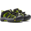 KEEN Little Kids Newport H2 Sandals, Black/Lime Green, 8, 1009942-505-8